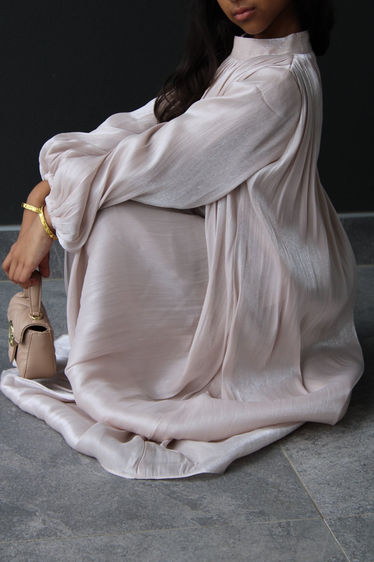 Elanoor Girls Shimmer Maxi Dress